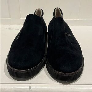 Chic Black Suede Women's Loafers